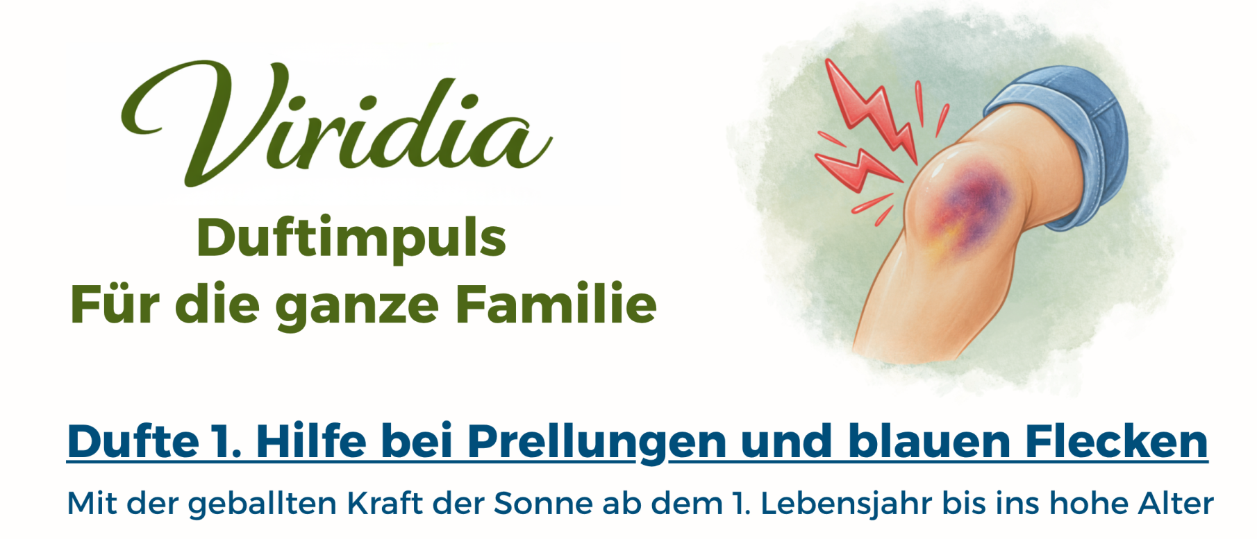 Viridia-Duftimpuls "Dufte 1. Hilfe bei Prellungen und blauen Flecken" – Bild 2